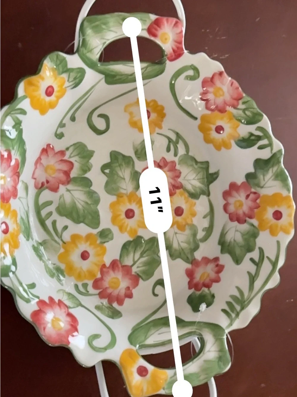 Temp-tations Presentable Ovenware by Tara Figural Floral Casserole Baking Dish